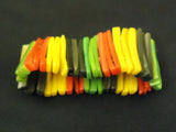 Designer Fashion Bracelet Starnd/String Plastic Female Adult Yellow/Green/Red -- Used