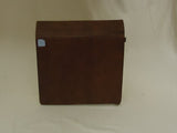 Generic Portable File Folder 12 1/2in x 11in x 5in Brown/Beige Plastic Paper -- Used