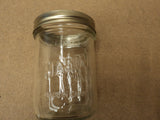 Standard Mason Jars Pint Clear Lot of 7 Glass -- Used