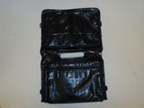 American Homeware Briefcase Hanging Pockets 18in x 13in x 2 1/2in Black Leather -- Used