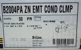 Cooper B-Line B2004PA Conduit Clamps 1 1/4in Box of 78 -- New