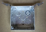 Outlet Box 4in Square with Bracket 2 1/4in Deep -- New