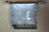 Steel City 4-SW-FB-EKO Outlet Box 4in Square 1 1/2in Deep with Bracket -- New