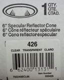 Halo 426 6-Inch Specular Clear Reflector Cone Trim -- New