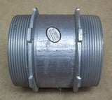 Connector for 4in Conduit Threaded with Lock Nuts -- Used