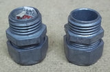Compression Connectors for 1/2in Conduit Lot of 2 -- New