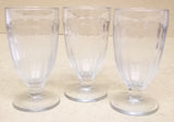 Generic Sundae Glasses Lot of 3 46-57fg * Glass  -- Used