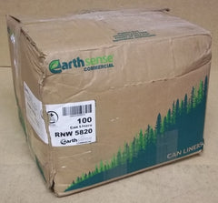 Earthsense Garbage Can Liners 55-60gal Box of 100 RNW 5820 * Plastic  -- New