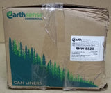 Earthsense Garbage Can Liners 55-60gal Box of 100 RNW 5820 * Plastic  -- New