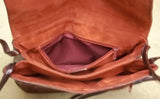 Generic Purse 10in x 8in x 3in Vinyl Female Adult  Burgundy Red Solid BF56 -- Used