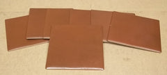 Unknown Maker Red Tiles 8 11/16in x 8 11/16in Lot of 7  * Tile  -- Used