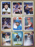 Baseball Cards Lot of 9 Slaught Mahler Quintana Wilson Dawson Miller Fetters Milligan King -- Used