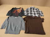 Place Shirts Lot Of 4 Cotton 100% Male Kids 3T Multi-Color -- Used