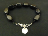 Designer Fashion Bracelet Strand/String Metal Female Adult Silvers/Blacks -- Used