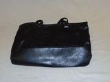 Designer Shoulder Bag Tote Leather Fabric Female Adult M Blacks Solid -- Used
