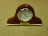 Danbury Fancy Table Clock 8in L x 4 3/4in H x 1 1/2in D Browns/Golds Wood Metal -- Used