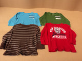 Place Shirts Lot of 4 Cotton 60% Polyester 40% Male Kids 3T Multi-Color Solid -- Used