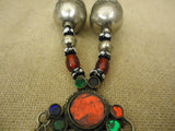 Handcrafted Tribal Ethnic Necklace Bells Middle Eastern Vintage Sterling Silver -- Used
