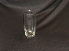 Designer Water Glass Solid Base 6-3/4in x 3in x 3in Clear Classic -- Used