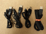 Standard USB Camera Cables 30 & 36in L Black Lot of 4 Mid #0021110 -- New