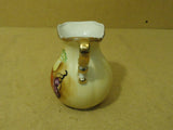 S.S.Kresge Co. Small Decorative Pitcher 5 1/2in H x 4 1/2in Diameter Fruit China -- Used