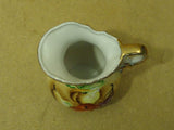 S.S.Kresge Co. Small Decorative Pitcher 5 1/2in H x 4 1/2in Diameter Fruit China -- Used