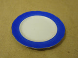 Gold Castle Vintage Salad Plate 7 1/4in Diameter x 3/4in H White/Blue China -- Used