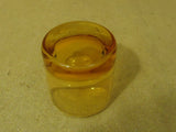 Designer Cocktail Glass 3 1/4in H x 3in Diameter Amber Glass -- Used