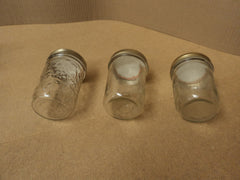 Standard 1 Pint Canning Jars Clear Lot of 12 Kerr Mason Glass -- Used