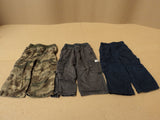 Place Pants Lot Of 3 Cotton 100% Male Kids 2-4 24 months Multi-Color -- Used