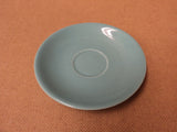 Sunset Pottery Tea Cup Saucer 6 1/2in Diameter x 1in H Aqua Green Ceramic -- Used