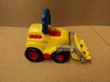 Fisher Price Bulldozer 5in W x 9in L x 7in H Yellow/Red/Black Plastic -- Used