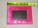 Colorful Fuzzy Picture Frame 3in x 5in Pink -- New