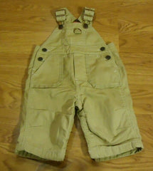 Baby Gap Overalls Boys 3-6M Cotton Beige Solid -- Used