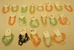 Designer Multi-Strand Stretchy Bracelets Qty 19 Glass Plastic Seedbeads Elastic -- New