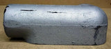 Crouse-Hinds LB57 Conduit Outlet Body 1 1/2in Threaded Galvanized Steel -- Used