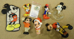 Disney Mickey Mouse Vintage Collectible Toys Set of 7 -- Used