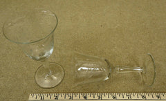 Pair of Etched Crystal Goblets