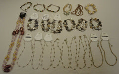 Designer Necklaces Bracelets Qty 23 Shell Wood Mixed Metals -- New