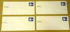USPS Scott UO74 22c Envelope Official Business Lot of 4 Blue -- New