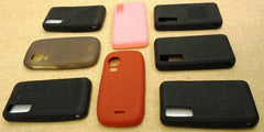 Samsung Smartphone Silicone Skin Cases 8 Count Multicolor -- Used