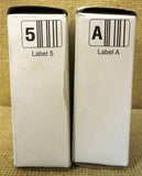 Sticker Labels 5 and A in Dispensable Box -- New