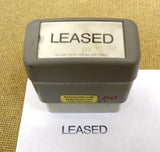 Stampadoodle "Leased" Self Inking Stamp -- Used