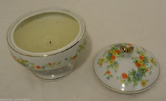 Lefton China Handpainted Candle Holder Dish with Lid