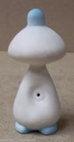 Squeaky Toy Doll 5in Tall Rubber White/Blue -- Used