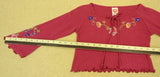 Lipstick Long-sleeve Shirt with Embellishments Size 5 Girls Pink -- New