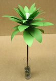 Handmade Paper Palm with Glass Vase