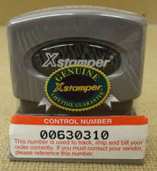 Xstamper Pre Inked Message Stamp "Approved" Blue -- New