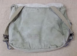 Vintage Canvas Backpack Green 12in x 10in x 5in US K-2163 -- Used