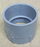 Standard Conduit Fitting 3in PVC Female Adapter Threaded One End Gray -- New